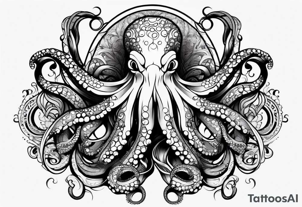 octopus armband tattoo idea