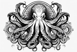 octopus armband tattoo idea