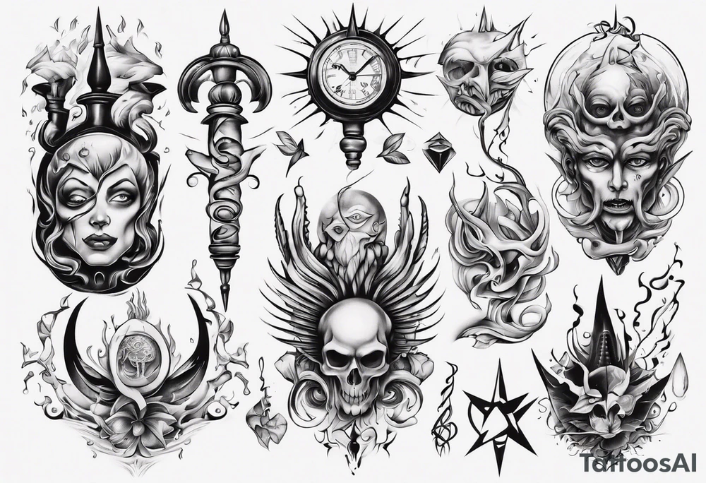 staff tattoo idea