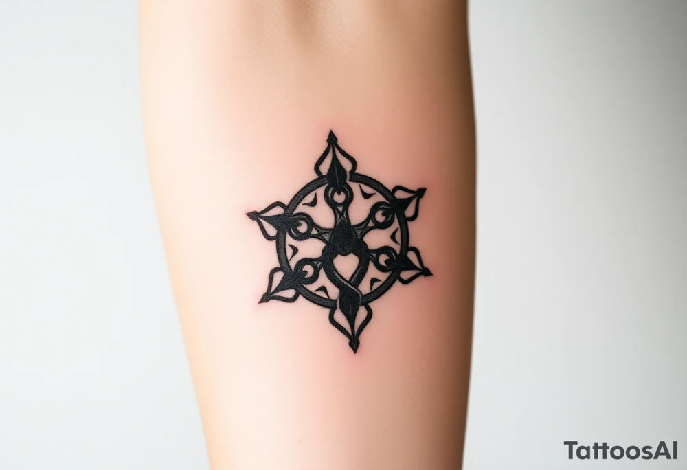 time, yggdrasil, norse symbology, geometric tattoo idea