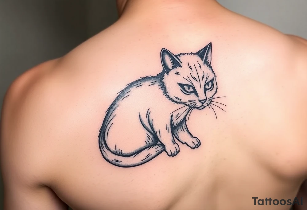 Black Cat tattoo idea