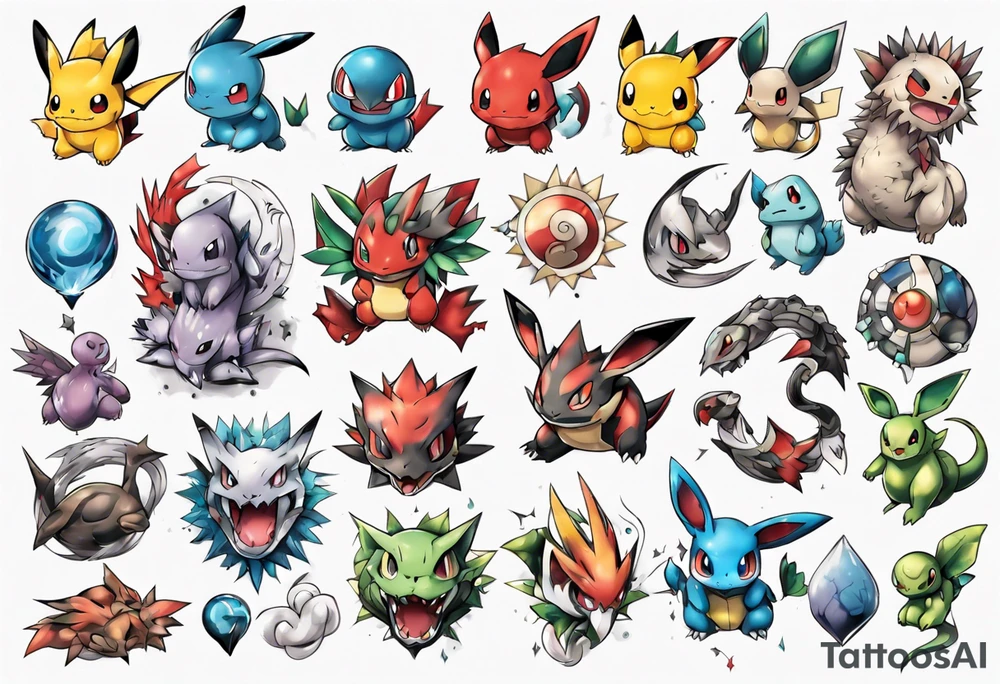 Pokemon tattoo idea