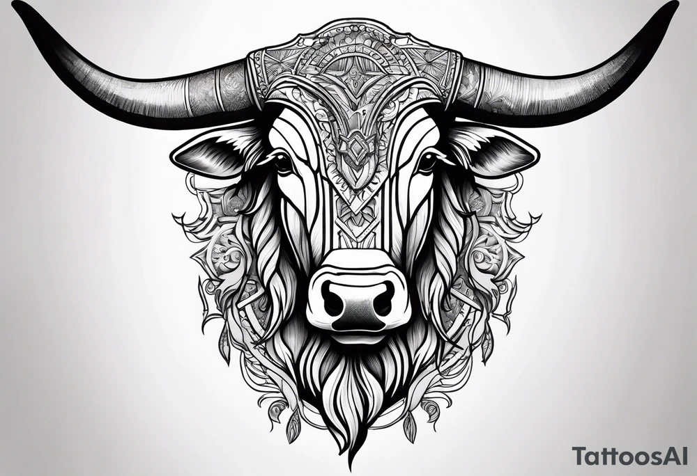 cybersigilism Longhorn tattoo idea