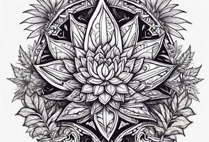 Marijuana and Psychedelic inspired tattoo tattoo idea