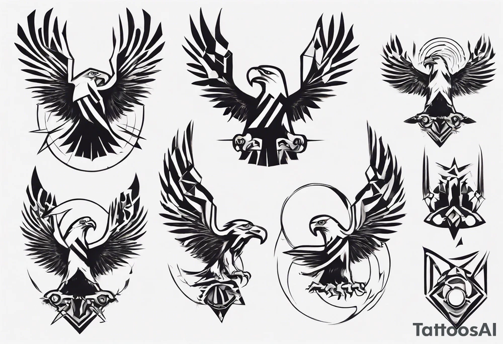 eagles in the underworld tattoo idea