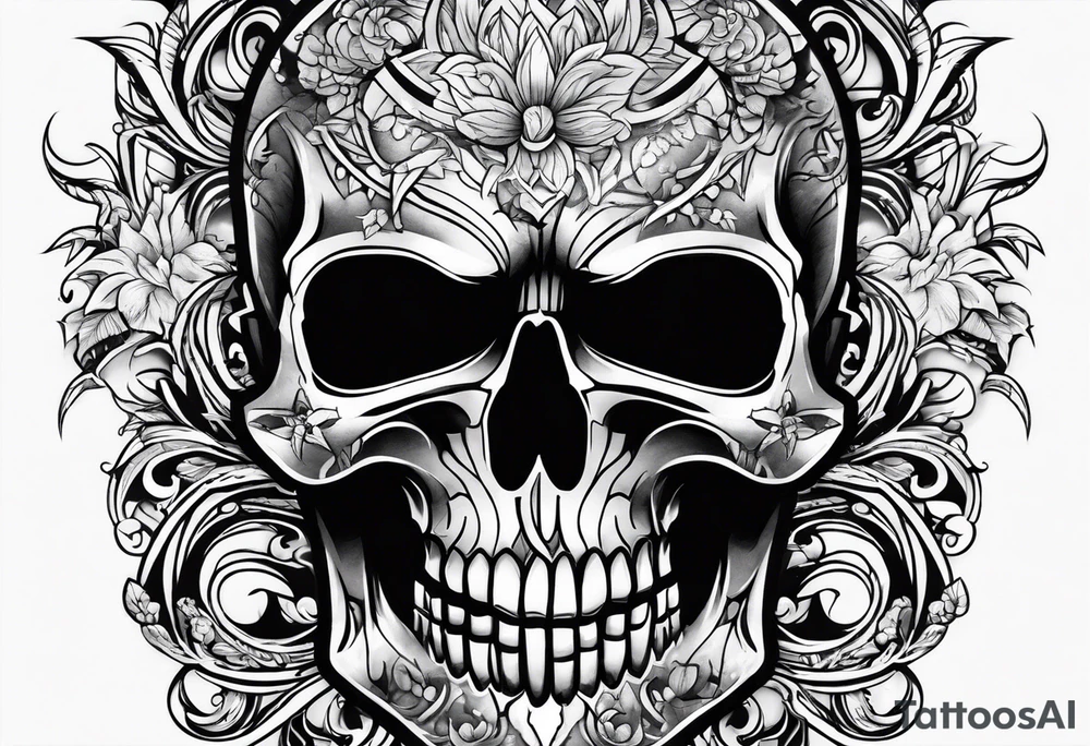 punisher skull from the movie or tv series tattoo idea