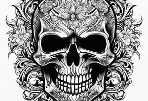 punisher skull from the movie or tv series tattoo idea