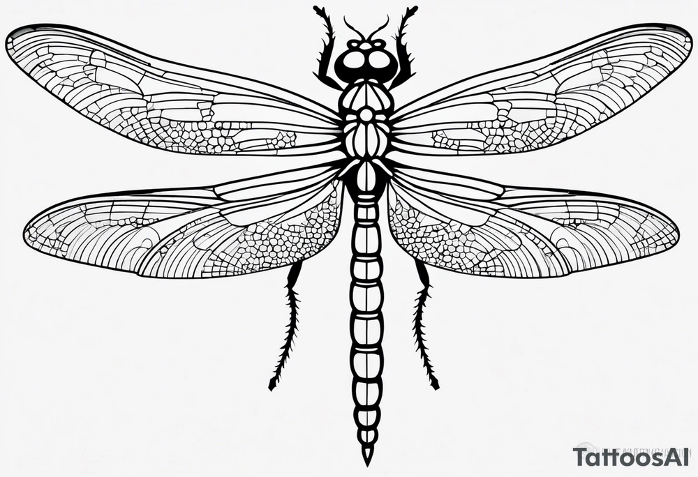 dragonfly simplistic tattoo idea