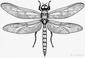 dragonfly simplistic tattoo idea