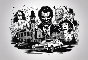 classic horror movies tattoo idea