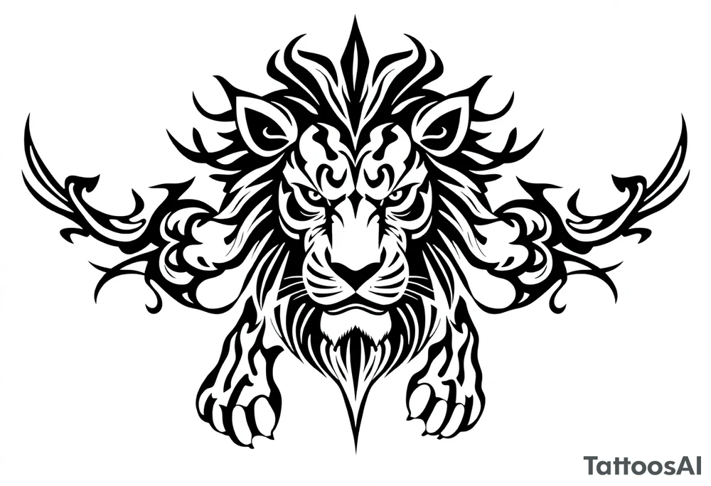 lion tattoo idea