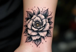 beautiful dmt flower trippy tattoo idea