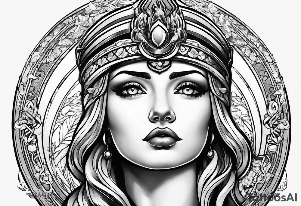 Athena looking up tattoo idea