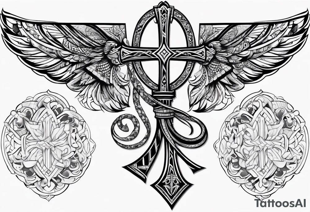 ankh, arm tattoo idea