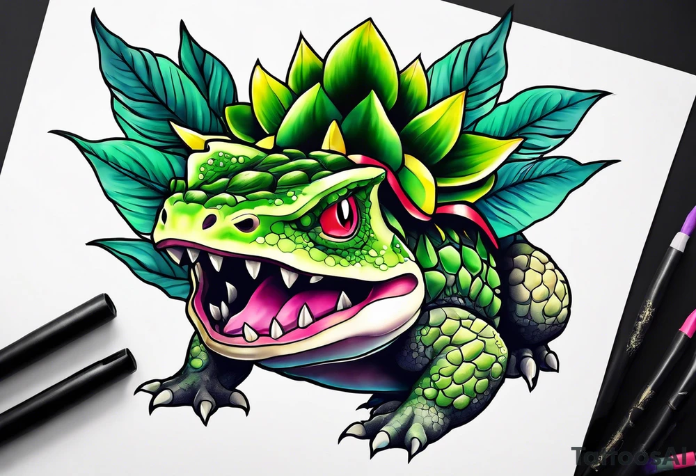 Venusaur tattoo idea