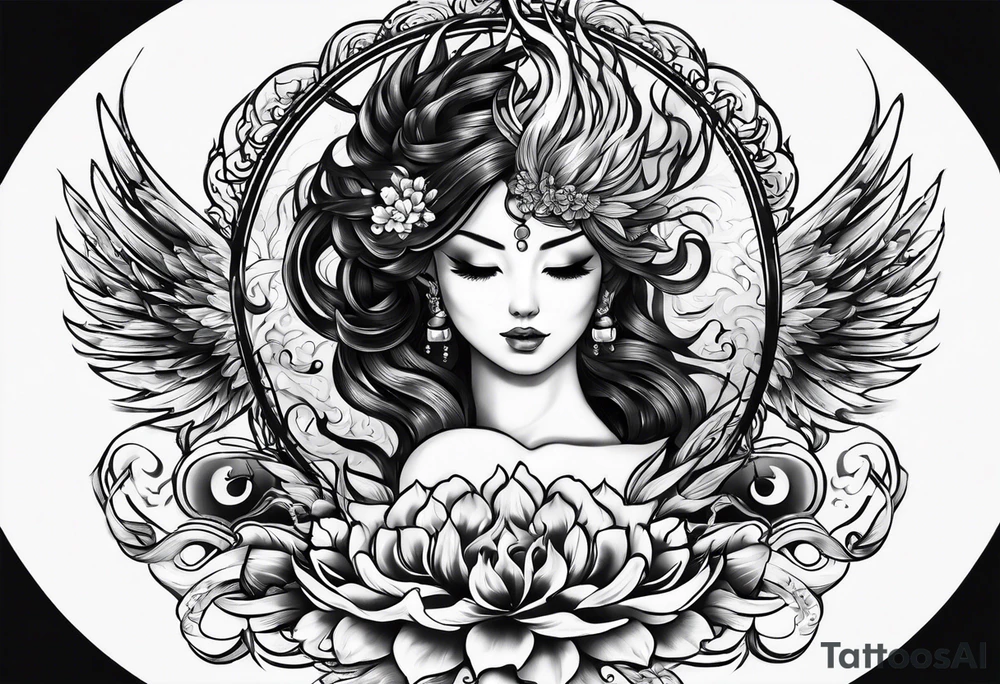 Music on fire tattoo idea