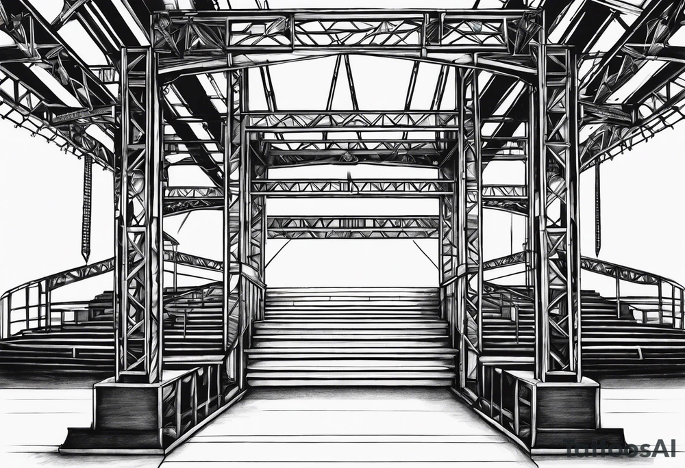 Truss, stage, lights, moving head tattoo idea