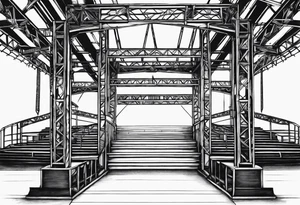 Truss, stage, lights, moving head tattoo idea