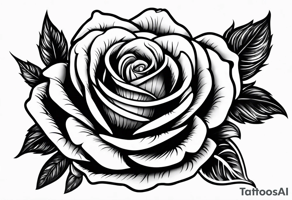 rose smoking cigarette tattoo idea