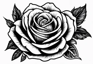 rose smoking cigarette tattoo idea