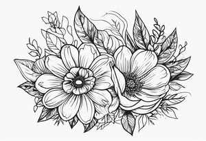 Dlowers tattoo idea