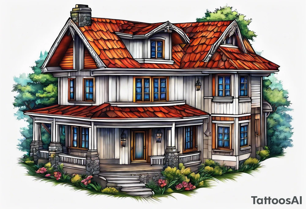 House tattoo idea