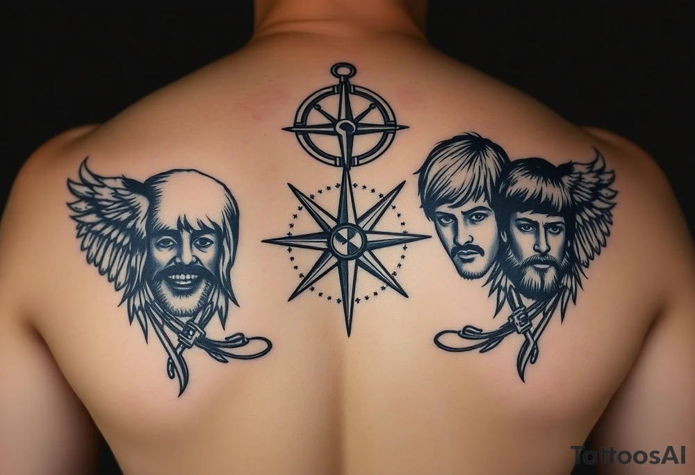Let's create a tattoo, I'm egyptian half Palestinian, I have lived in America, Malaysia, Saudi Arabia, and now living in Australia where I'm going to stay. I want tattoos on my left arm, I first wanted a sleeve but now I'm liking the style of having just many individual tattoos on the same arm, but I still want a theam I have attached some examples, help me out with a design. I'll leave the style up to you, something like Jhonny depp. I don't like compasses, or scarab beatles tattoo idea