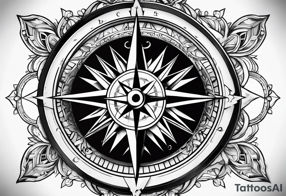 Compass tattoo idea