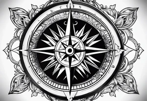 Compass tattoo idea