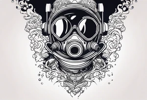 scuba diving tattoo idea