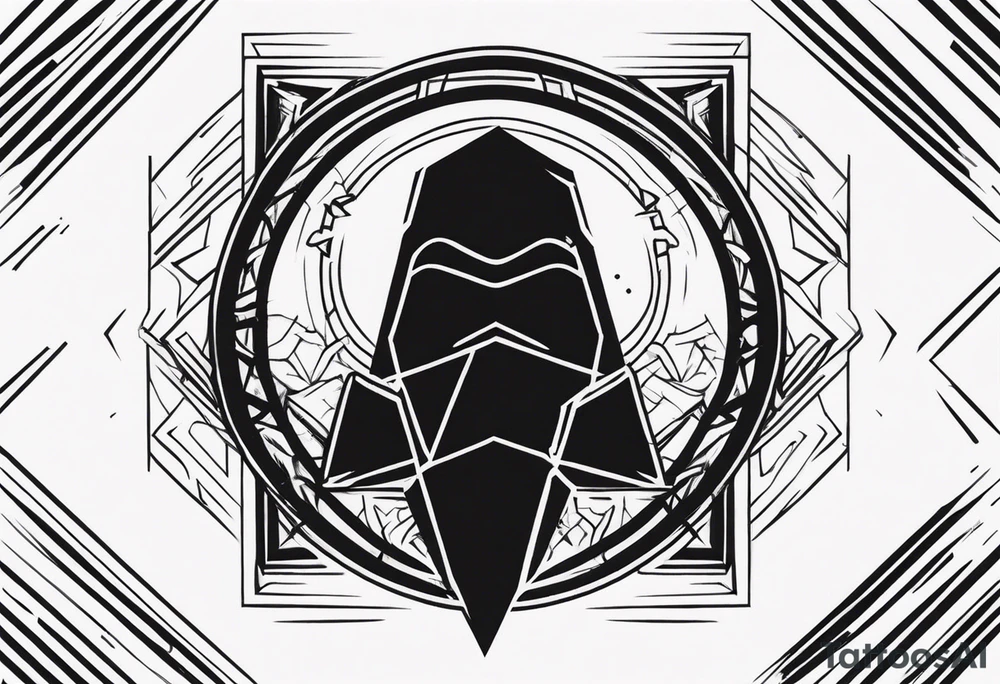 Cyber sigilism tattoo idea