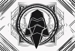 Cyber sigilism tattoo idea