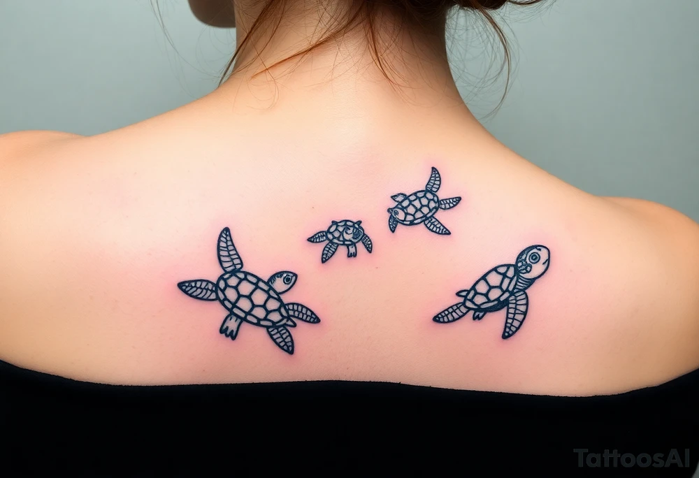 turtles from the movie nemo tattoo idea
