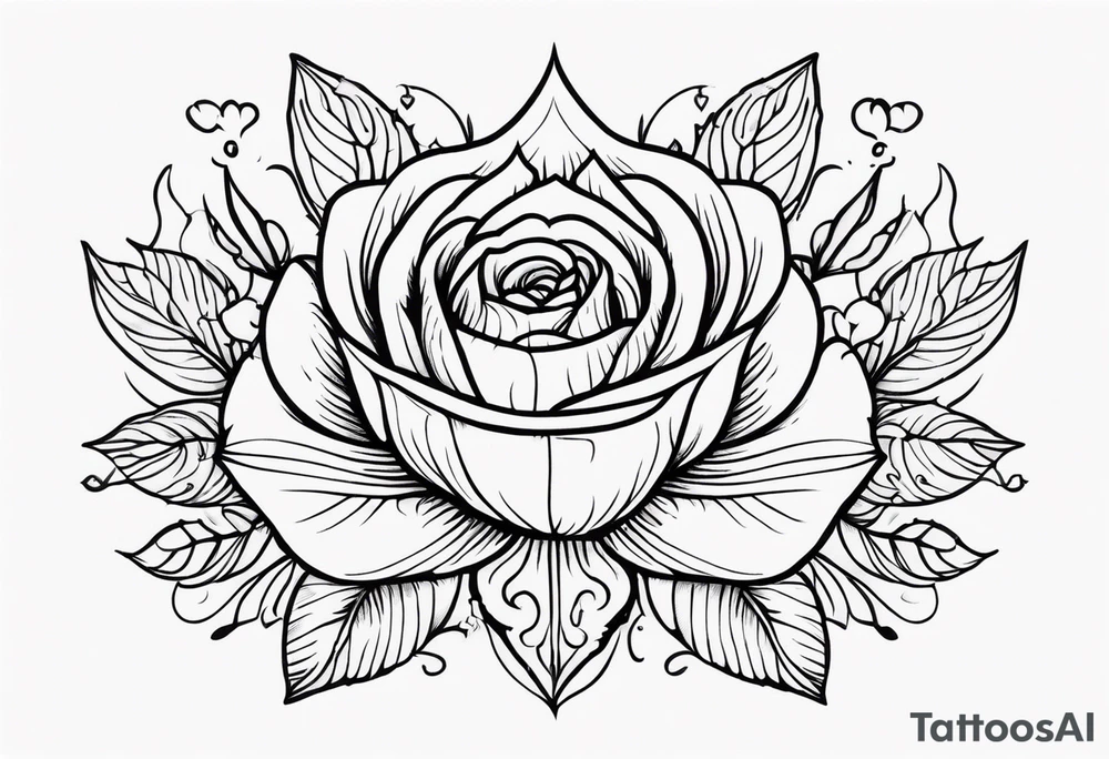 Beautiful wedding tattoo idea