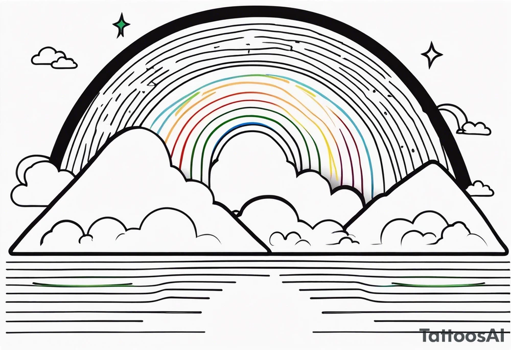 RAINBOW VECTOR tattoo idea