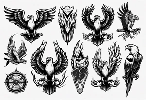 killer eagle tattoo idea