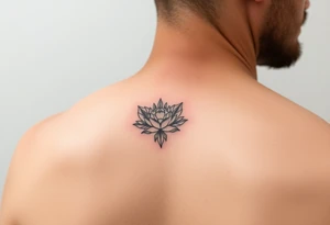 Simple minimalist feminine tattoo small line art on arm tattoo idea