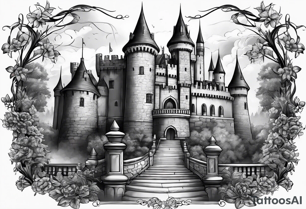 castle tattoo idea