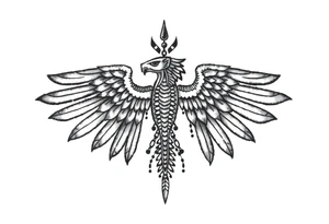 Enlil anunnaki god with his name above tattoo idea