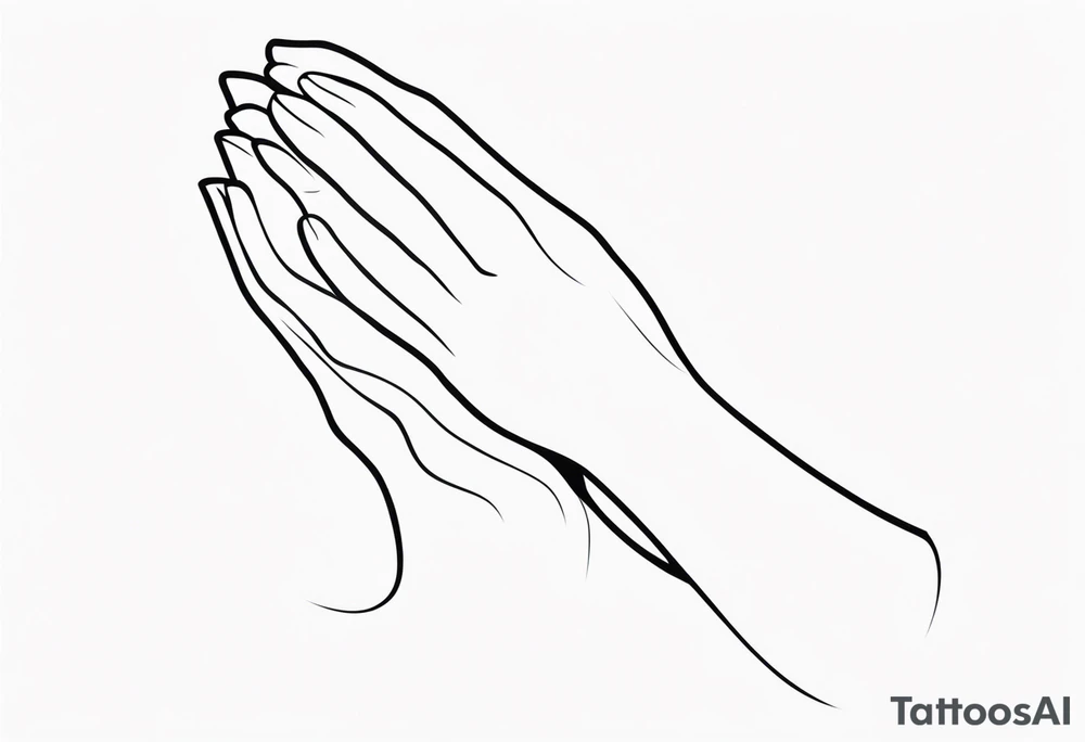 PRAYING HAND tattoo idea