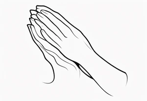 PRAYING HAND tattoo idea