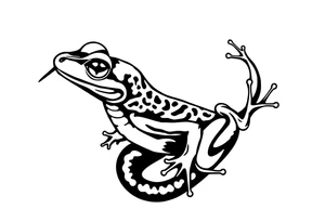 snake frog and eyeball tattoo idea