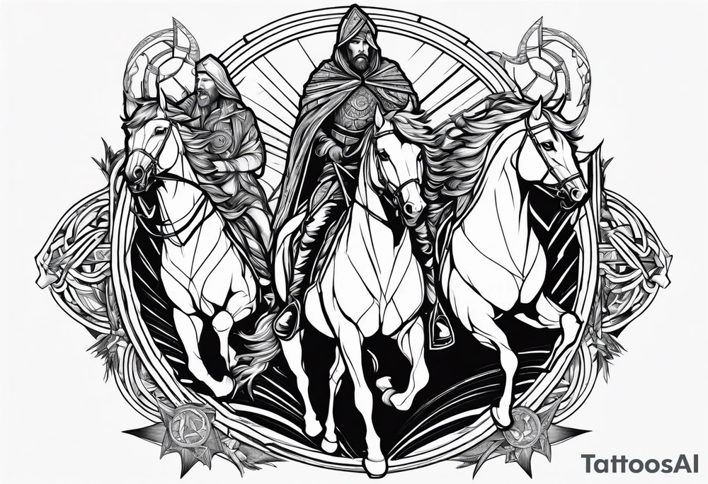 Four horseman of the apocalypse tattoo idea