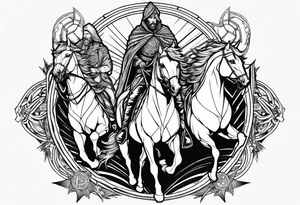 Four horseman of the apocalypse tattoo idea