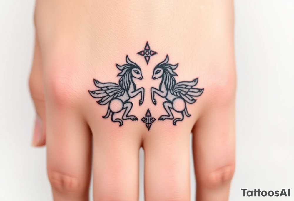 Asian, Gemini, twins tattoo idea