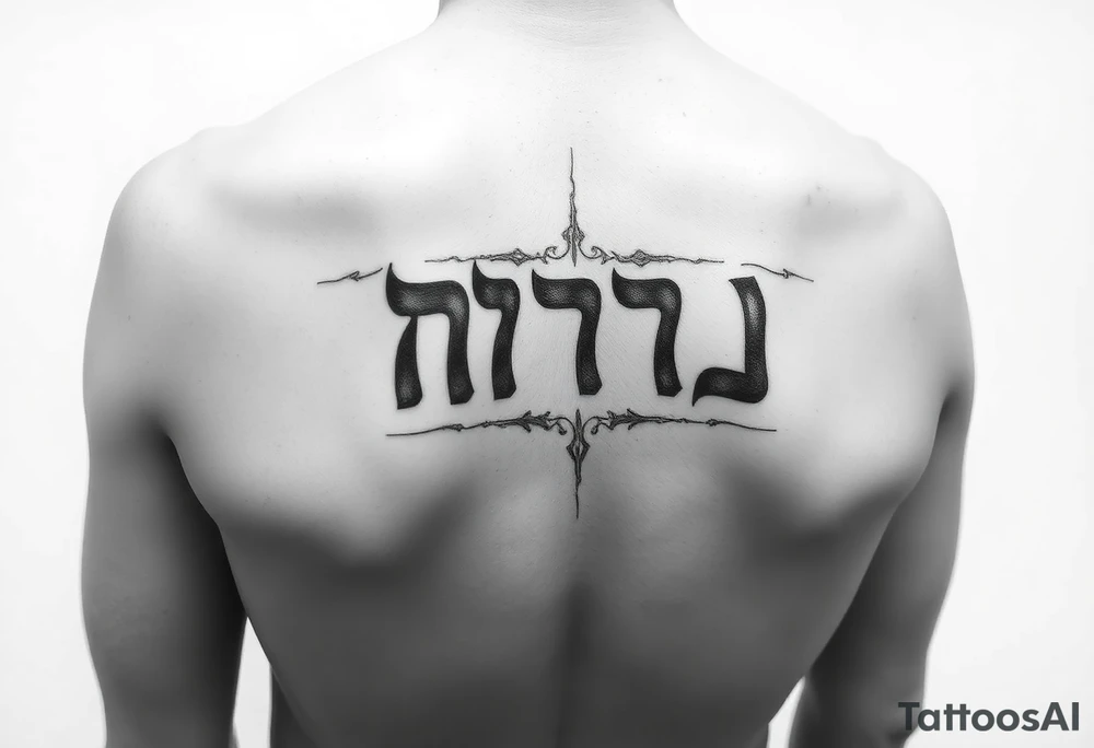 hebrew tattoo idea