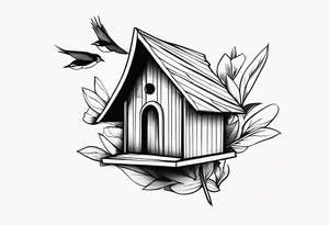 BIRD HUT tattoo idea