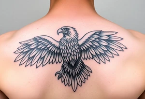 Indigenous eagle tattoo idea