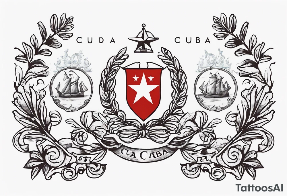 coat of arms of cuba tattoo idea
