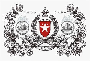 coat of arms of cuba tattoo idea